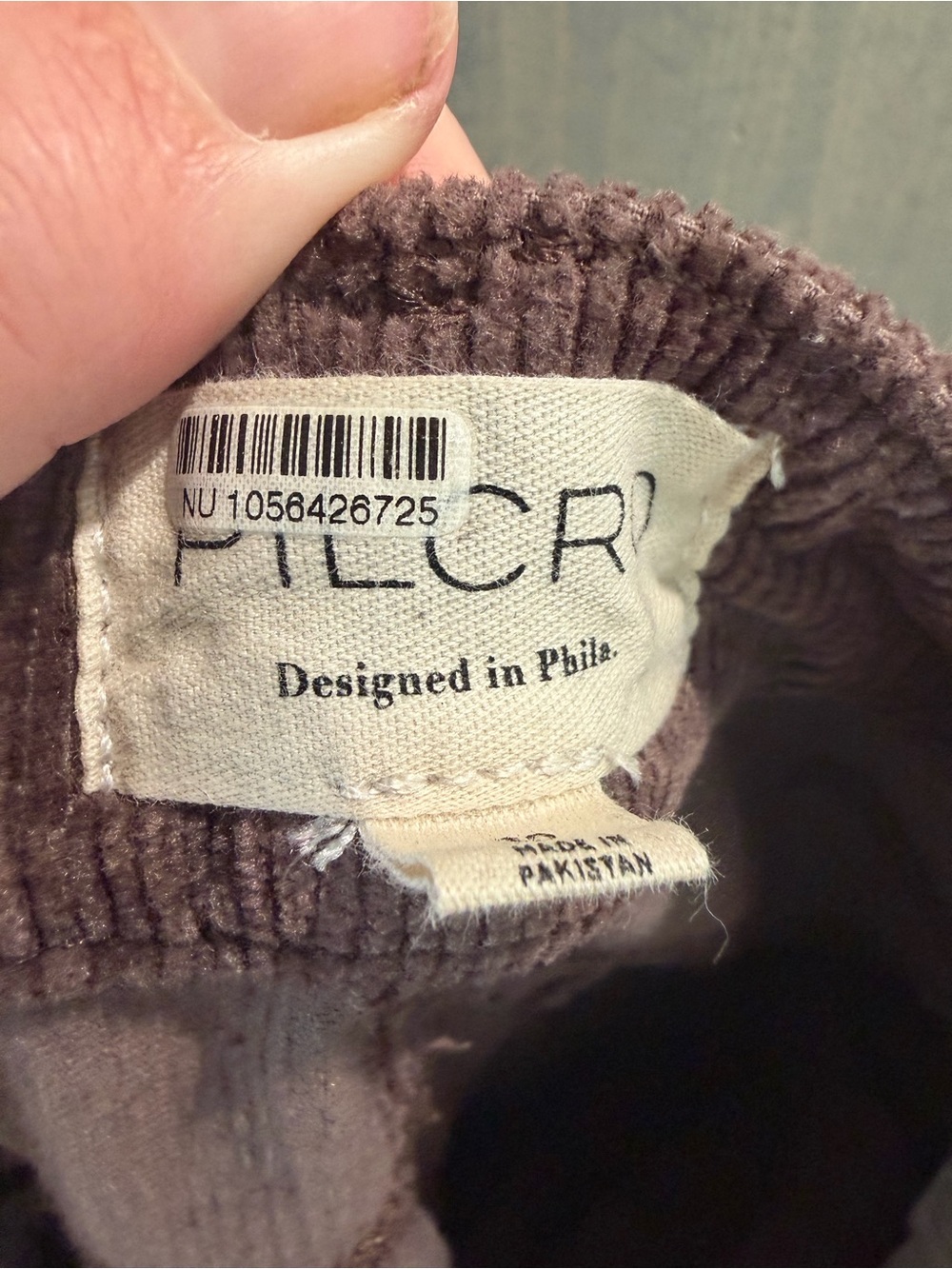 Pilcro and the Letterpress Women's Dark Brown Corduroy High Rise Boot Cut 30 - Picture 7 of 9